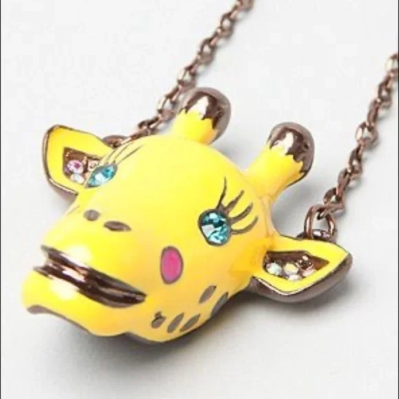 NWT Betsey Johnson Critter Giraffe Necklace - Picture 2 of 8